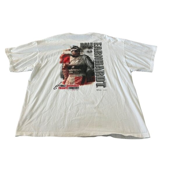 Chase Authentic Mens T Shirt Size XL White Dale Earnhardt Tribute Concert Print - Picture 3 of 10